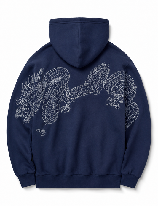 Dragon Embroidered Hoodie